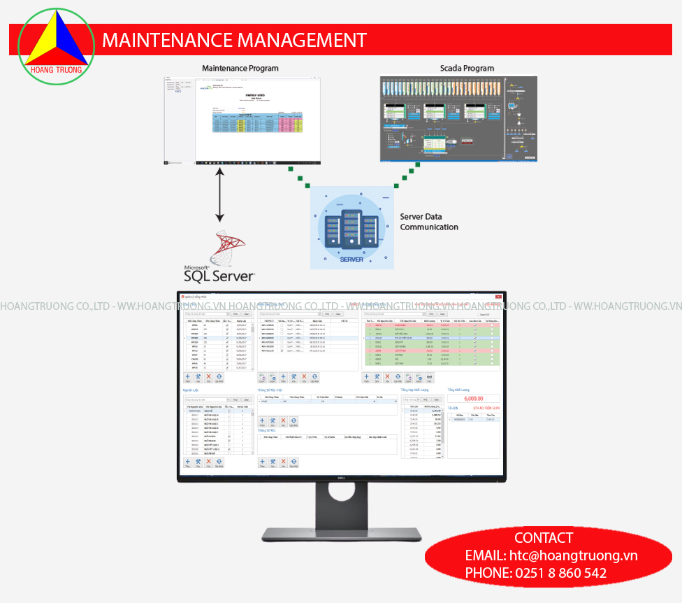 Phần mềm quản lý bảo trì thiết bị/Máy móc.